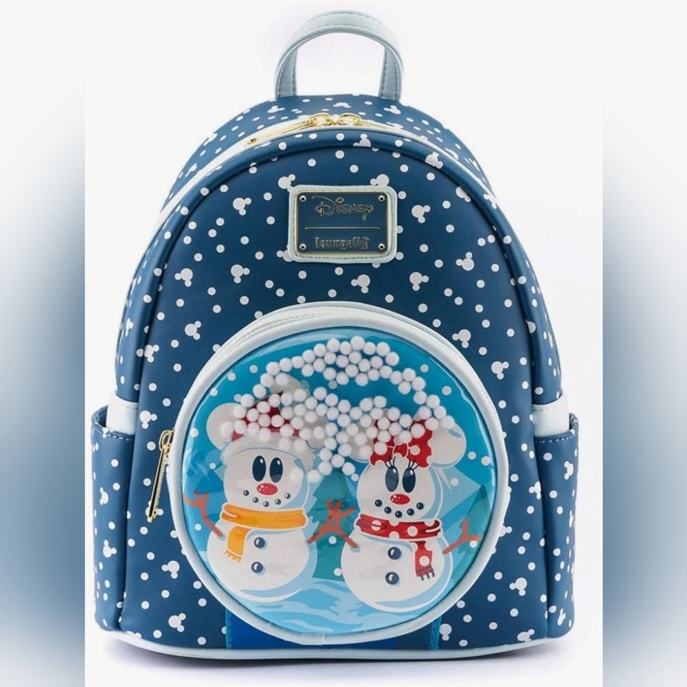 Mickey and Minnie Snowman Loungefly Bag